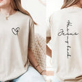 Faith Forward: "Jesus Has My Back" Minimalist Heart & Cross Graphic Tee