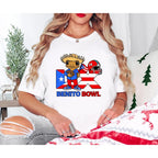 Benito Bowl Bunny Shirt – Funny Holiday Print + Football Touch Down. Perfect Gift for Family/BF/GF