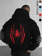 Vintage Spider Graphic Hoodie for Streetwear Fans and Casual Everyday Fashion Style