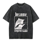Become Ungovernable Funny Cat Graphic T-Shirt for Pet Lovers