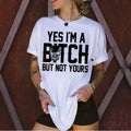 Yes I'm A Statement Graphic Skull Print Feminist Unisex Vintage T-Shirt