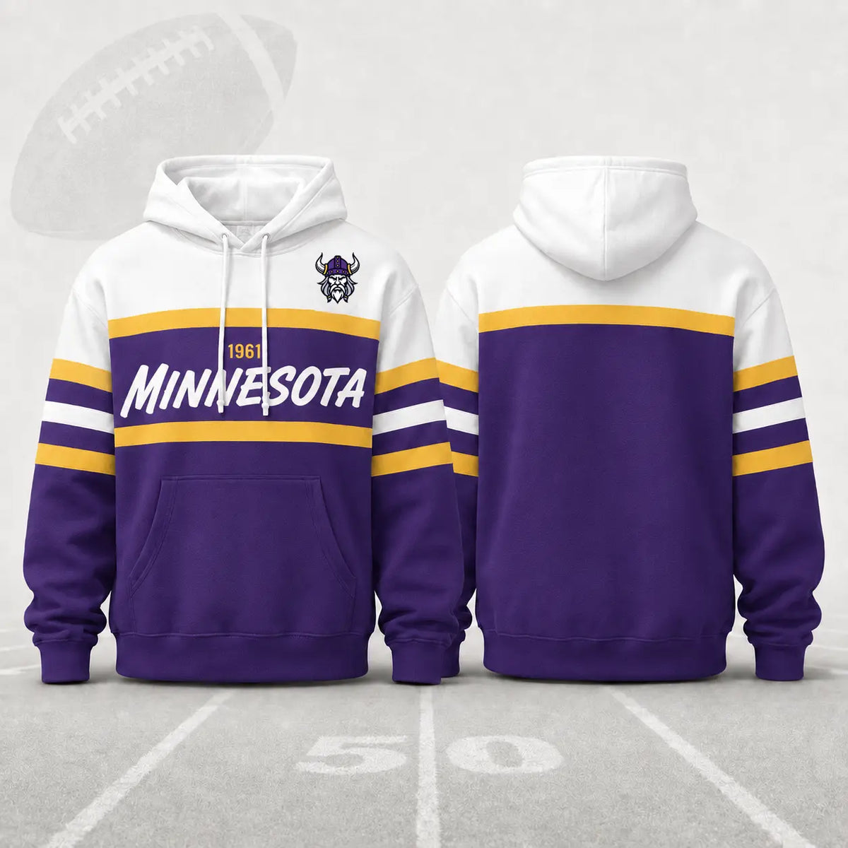 Retro Buffalo Football Hoodie for Game Day Fans and Streetwear Outfits