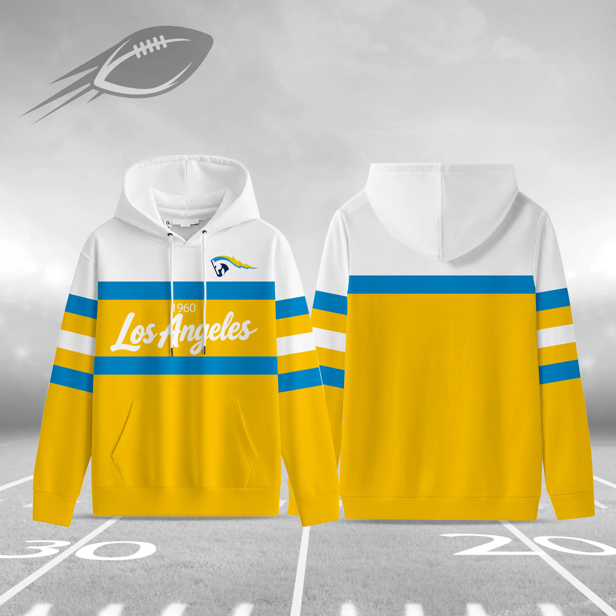 Retro Buffalo Football Hoodie for Game Day Fans and Streetwear Outfits