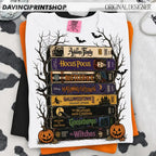 Vintage Spooky Movie VHS Stack Graphic T-Shirt for Halloween Fans