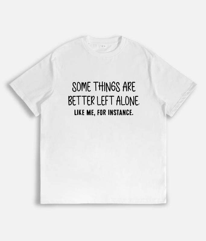 Premium Heavyweight Long Sleeve Sweatshirt with Witty Introverted Humor Print