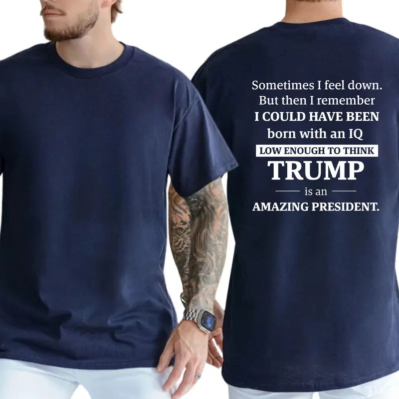 Unapologetic Satire: Funny Anti-Trump Political Statement Graphic Tee
