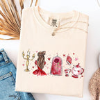 Fairy Tale Valentine Graphic Tee,  Girly Aesthetic Girls Trip Tee