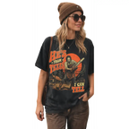 Texas Slasher Horror Graphic Tee for Spooky Season Movie Fan Outfits