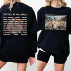 "Together, We Are America" Double-Sided Graphic Sweatshirt