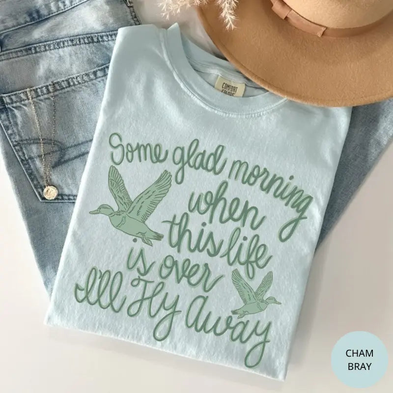 Heavenly Hope: "I'll Fly Away" Gospel Hymn Comfort Colors Tee