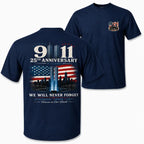 September 11 Memorial Graphic Tee Patriotic Remembrance Shirt for Honor and Unity