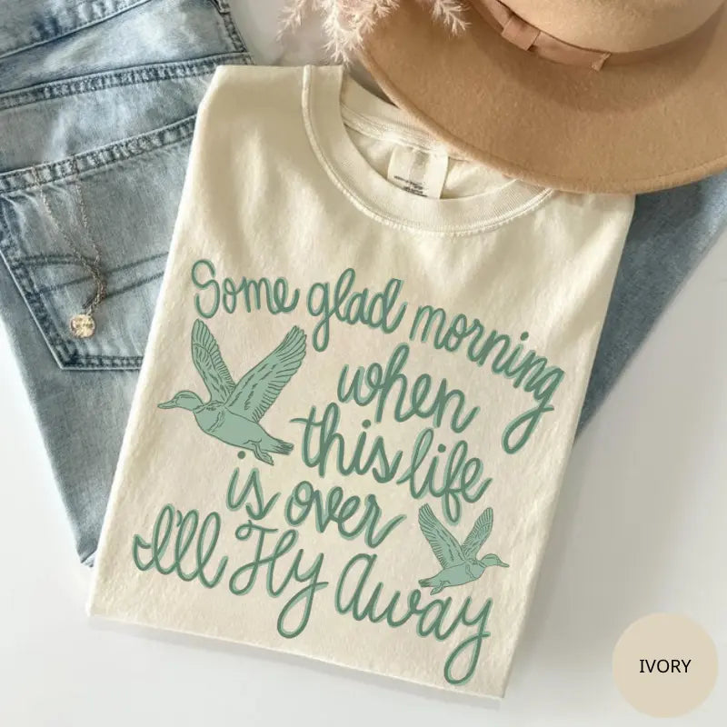 Heavenly Hope: "I'll Fly Away" Gospel Hymn Comfort Colors Tee