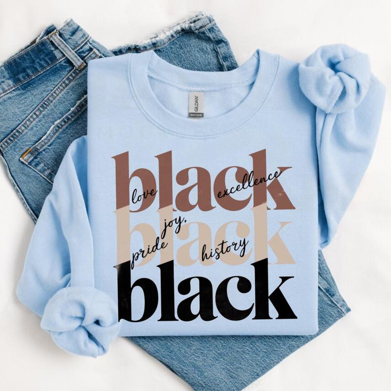 "Black Excellence" Heritage Sweatshirt - Black History Month Edition