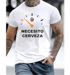 Running On Empty: "Necesito Cerveza" Funny Beer Fuel Gauge Graphic Tee