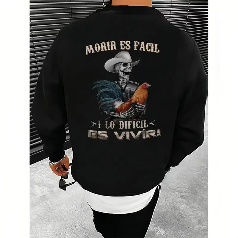 Stoic Spirit: Mexican "Morir Es Fácil" Gamefowl Graphic Tee