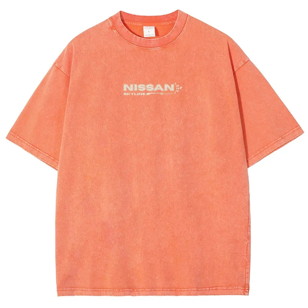 Legendary JDM Skyline R34 Vintage Washed Oversized Graphic Tee