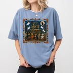 Vintage Halloween Bears Haunted House Graphic T-Shirt