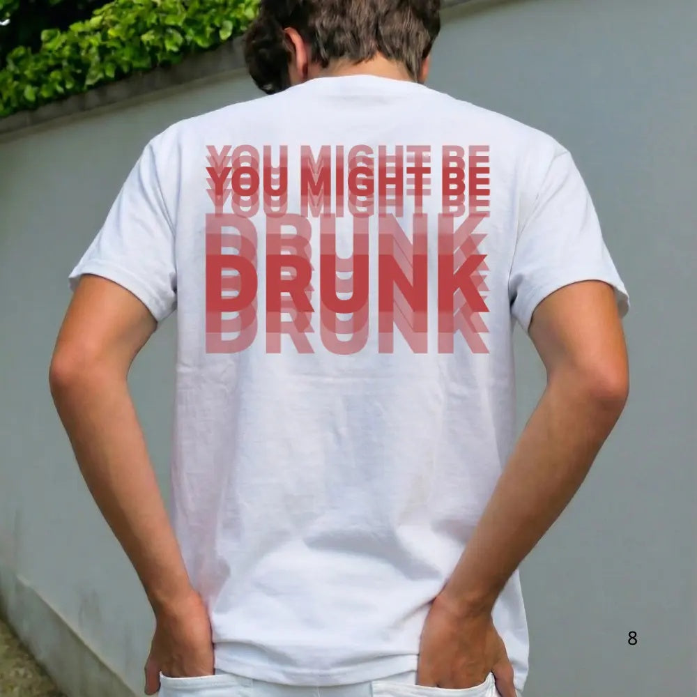 Optical Illusion Style: The "You Might Be Drunk" Blur Effect Streetwear Tee