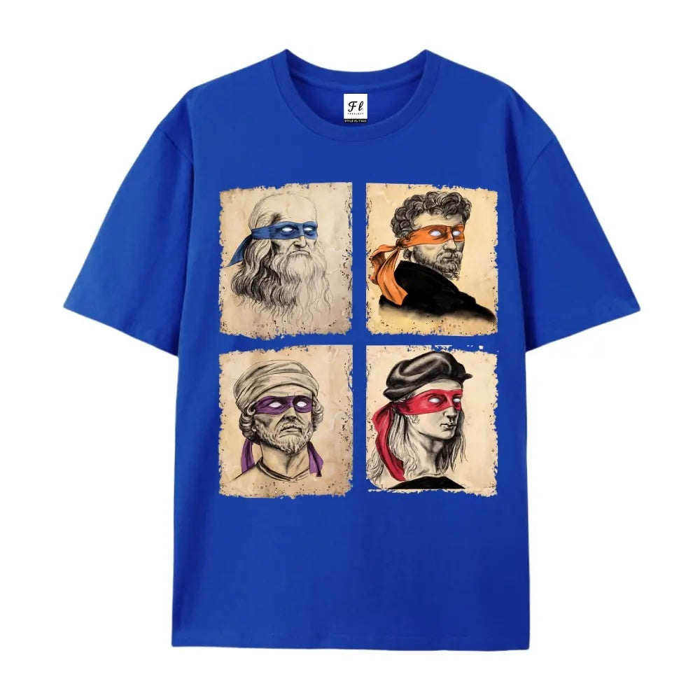 Masterpiece Heroes: Renaissance Artists x TMNT Crossover Graphic Tee