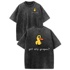 Funny Duck Graphic T-Shirt with Vintage Streetwear Style and Casual Everyday Comfort