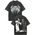Spooky Clown Ghost Graphic Tee for Halloween Streetwear and Horror Fans