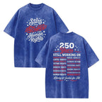 Stars and Stripes and Human Rights Social Justice Patriotic Graphic T-Shirt