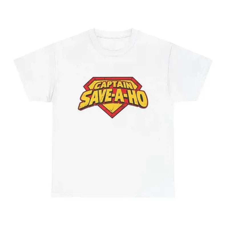 Captain Save A Ho Funny Graphic Tee for Adult Humor Streetwear Outfits