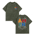 Move With God: "AMEN" Acronym Heavyweight Vintage Streetwear Graphic Tee