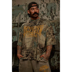 Vintage Gym Inspired Oversized Graphic T-Shirt for Strength Training Streetwear Style