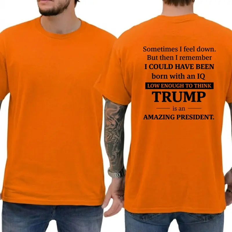 Unapologetic Satire: Funny Anti-Trump Political Statement Graphic Tee
