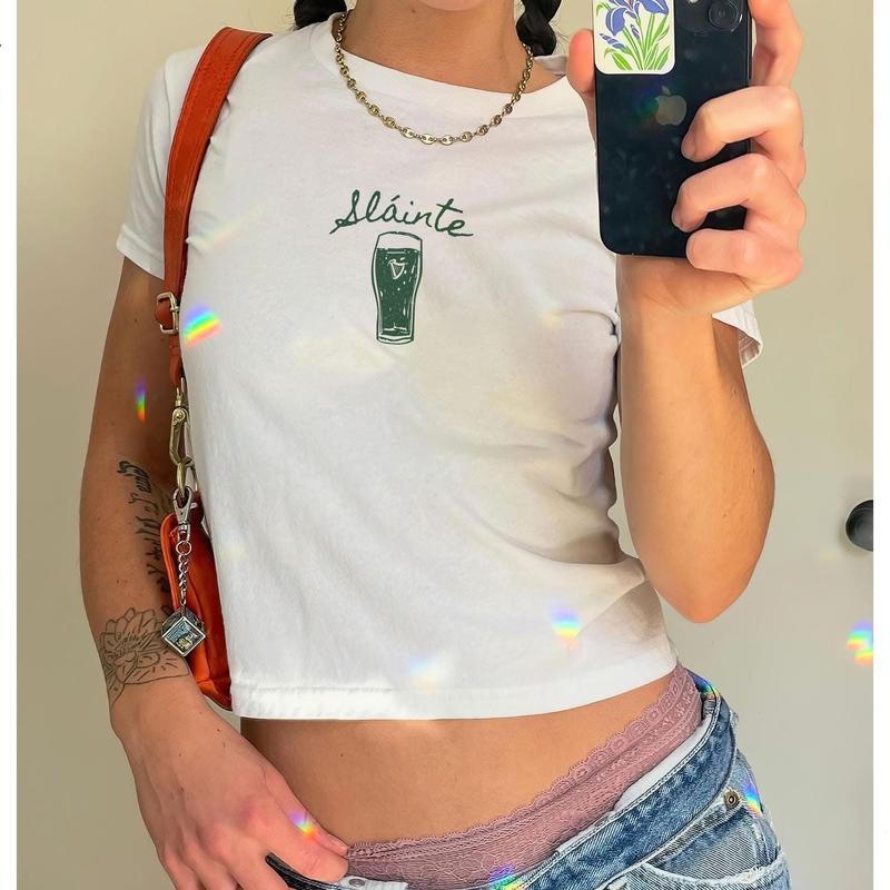 Sláinte Guinness Baby Tee, Irish Beer St. Patrick's Day BabyTee, St. Patrick's Day Shirt