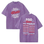 Stars and Stripes and Human Rights Social Justice Patriotic Graphic T-Shirt