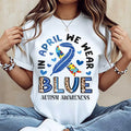 Wear Blue with Heart: Autism Awareness Month Empowerment Graphic Tee