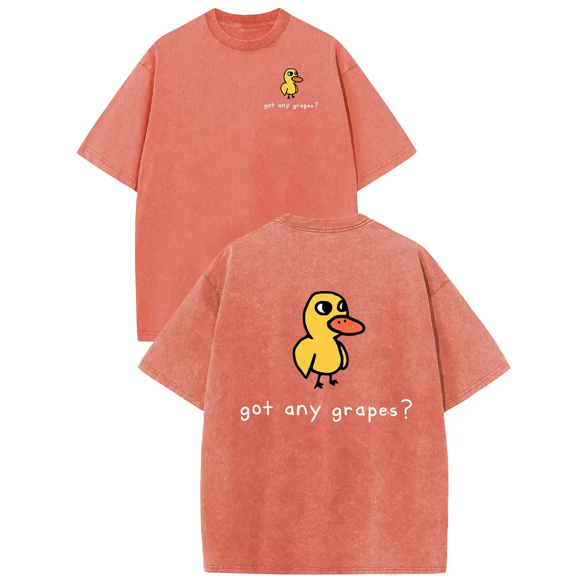 Funny Duck Graphic T-Shirt with Vintage Streetwear Style and Casual Everyday Comfort