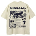 Legendary JDM Skyline R34 Vintage Washed Oversized Graphic Tee