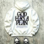 God Has A Plan Faith Hoodie for Inspirational Christian Streetwear Outfits