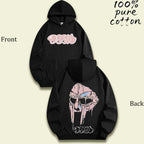 MF DOOM Madvillain Metal Mask Vintage Washed Tee - Oversized Retro Hip-Hop Streetwear Shirt