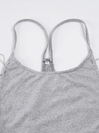 Backless Chain Halter Camisole Top for Y2K Party Outfits
