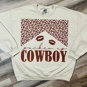 Western Valentine Cowboy Sweatshirt, Funny Valentine Sweater, Western Hearts Shirt