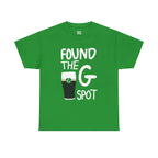 "Found The G Spot" Funny St. Patrick's Day Beer Pint Graphic Tee - Lucky Irish Pub Streetwear