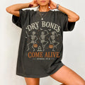 Christian Dry Bones Halloween Graphic Tee for Faith Based Fall Outfits