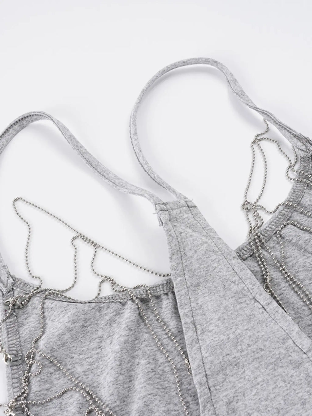 Backless Chain Halter Camisole Top for Y2K Party Outfits