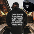 "Heartbreak Shelter" Two-Sided Sarcastic Hoodie - "Foster Women" Dark Humor Streetwear Pullover