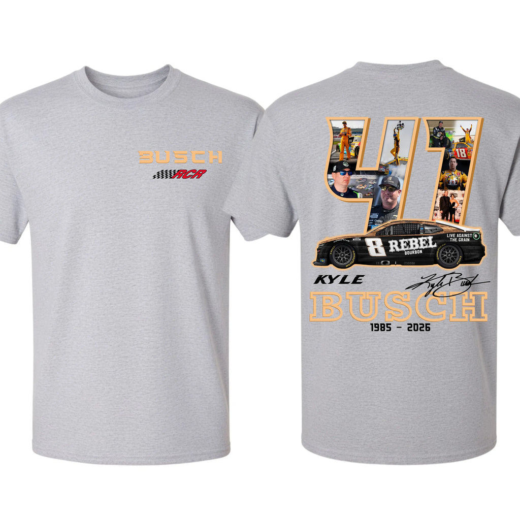 Track Legend Tribute: Kyle Busch "Rowdy Legacy" Commemorative Racing Tee