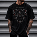 Cyber Spider Graphic Oversized T-Shirt for Futuristic Streetwear and Urban Style